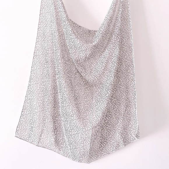 Semi-Sheer Handkerchief Scarf - Picture 3 of 4